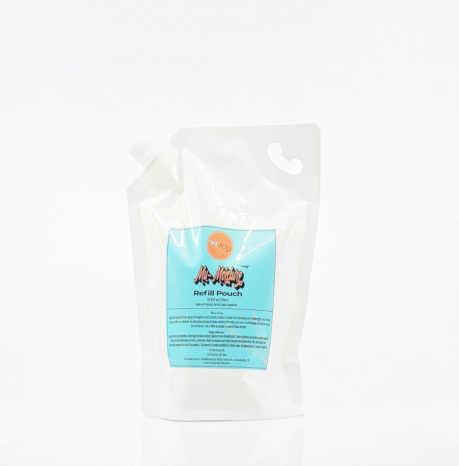leave-in moisture mist moisturizing spray for locs braids curls no build-up refill eco-friendly